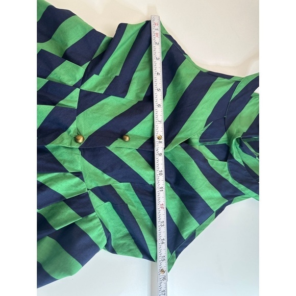 Anthropologie Girls from Saroy Colorblock Striped Halter Knee Length Dress - Picture 11 of 12